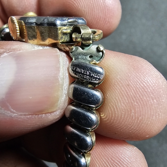 Vintage Dumont 17 Jewels Swiss Mechanical Cocktail Watch Not Working 10k RGP for - Picture 4 of 5